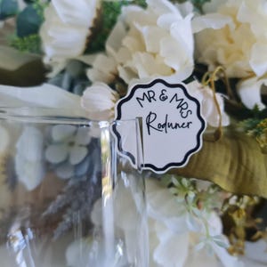 Drink Tags Acrylic Stemless | Cocktail Glass | Hens | Drink Accessories | Wedding Decor | Birthday | Custom Wedding tags | Personalised Tags