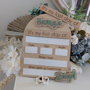 First Day/Last Day Of School Board | Personalised Board | Back to school | School Grade board | Kindy Board | Starting School sign