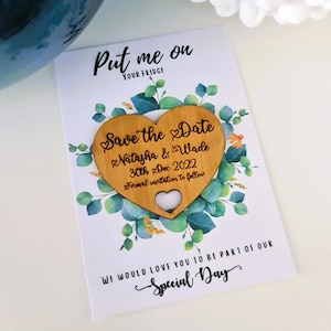 Wedding Save the date Magnets | Wedding Invitations | Event Calendar | Personalised Save the dates | Invitations | Wooden Invites |