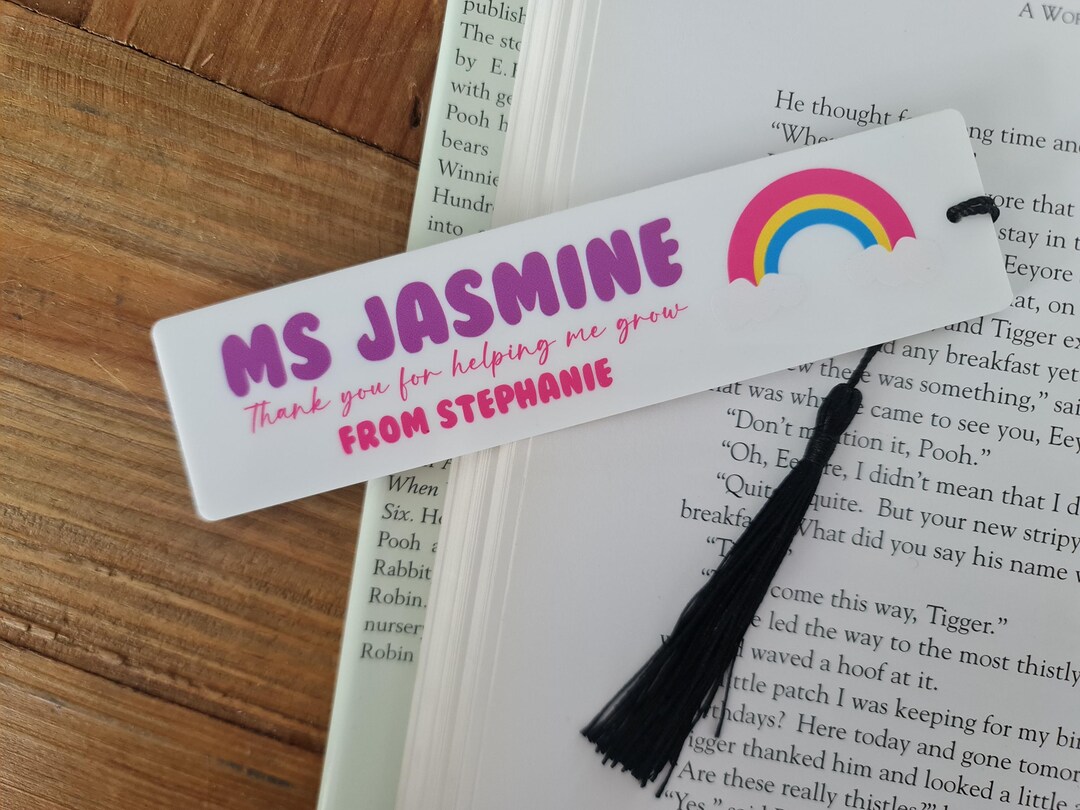 Thank You Teacher Bookmark – Personalised UV Printed Acrylic Gift for ...