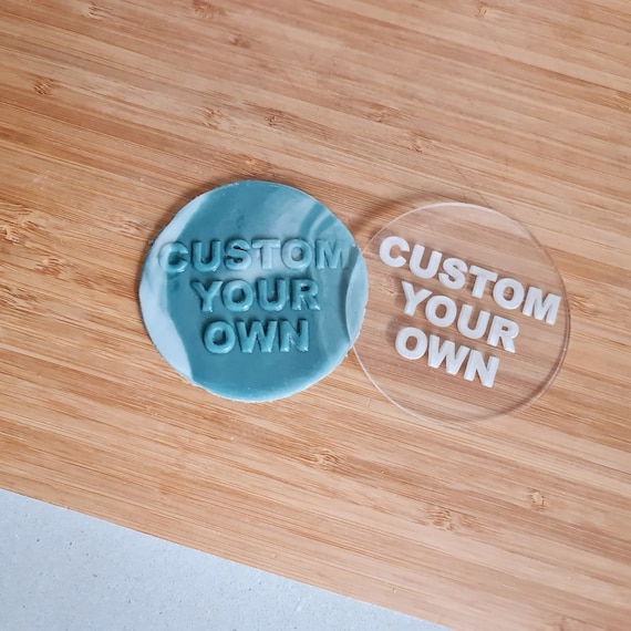 Custom Name & Age | Personalised Fondant Debosser | Birthday Cookie Debosser | Personalised Cookie Stamp | Cookie Decorating | Fondant Decor