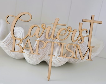 Personalised Baptism acrylic Cake Topper | baptism cake topper | FREE Proof Design | Christening cake topper | religious cake topper |