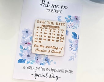 Wedding Save the date Magnets | Wedding Invitations | Event Calendar | Personalised Save the dates | Invitations | Wooden Invites |