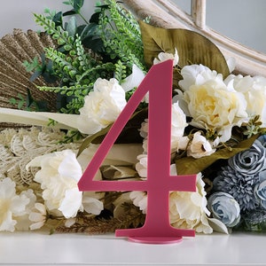 A5-tafelnummers | Tabelnummers | Acryl tafelnummers | Tafelnummer bruiloft | Dubbellaags | Tafeldecoraties Luxe decoraties |