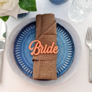 Personalised acrylic name place seating cards | custom made | name place cards | name plaques | guest names | laser cut | wedding event