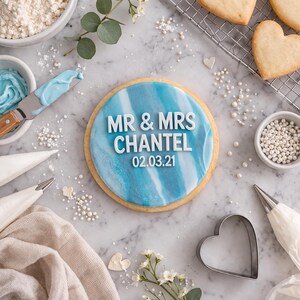 Mr and Mrs Cookie Stamp | Personalised Fondant Debosser | Personalised Cookie Stamp | Wedding l Custom l Embosser | Couples | Engaged