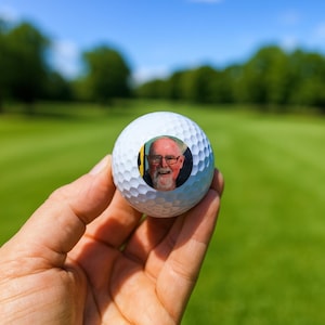 Personalised Golf Balls – Custom UV Printed – Logo, Photo, or Text – Novelty Gift or Decoration
