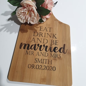 Laser Engraved | Personalised Wooden Serving Board | Chopping Board | Personal gifts | Wedding gift | Personalised Custom design