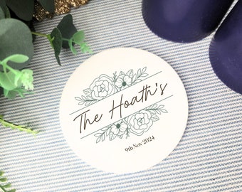 Acrylic Coaster Cards | Laser UV Printed | Personalised | Place Cards | Wedding Guest names | Wedding | Birthday | Custom Printed |