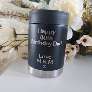 Laser Engraved Stubby Can Holder | Stainless Steel | Christmas gift | Beer Bottle Cooler | Wedding gift | Birthday gift | Personalised