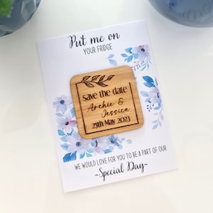 Wedding Save the date Magnets | Wedding Invitations | Event Calendar | Personalised Save the dates | Invitations | Wooden Invites |