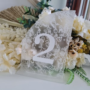 A5 Table Numbers | Table Numbers | Acrylic Table Numbers | Table Number Wedding | Double Layer | Centrepieces Luxury Decorations |