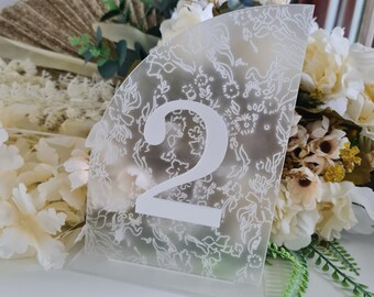A5 Table Numbers | Table Numbers | Acrylic Table Numbers | Table Number Wedding | Double Layer | Centrepieces Luxury Decorations |