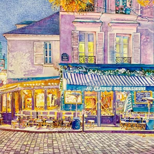 Parisian Cafe Etsy