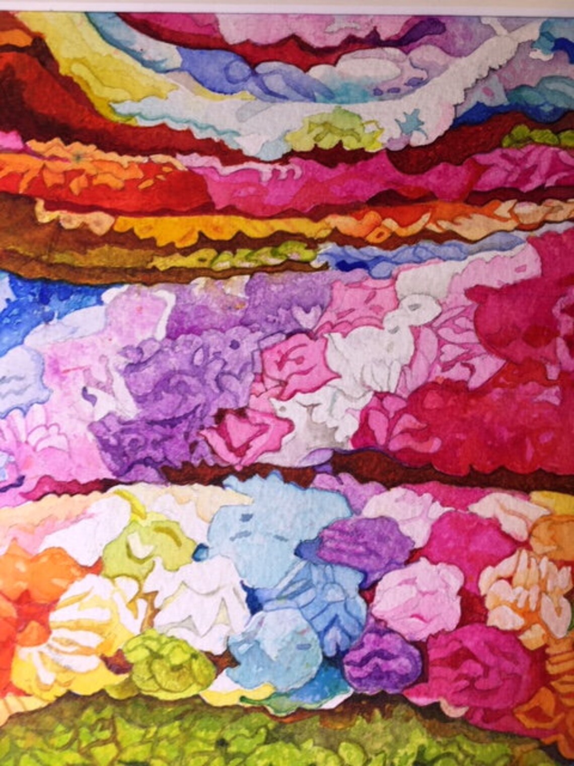 vintage-afghan-blankets-original-watercolor-painting-by-etsy