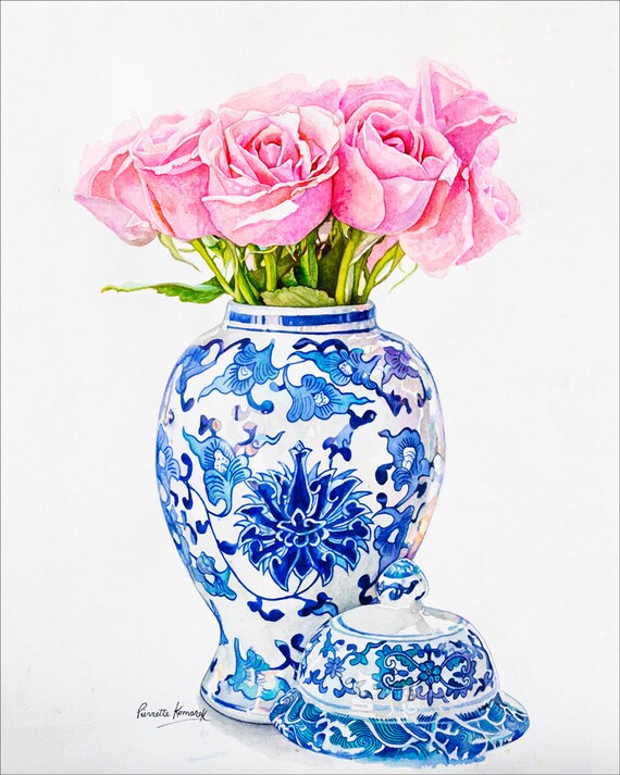 □Blue flower□Juliane Marie□額装３４×２８◇陶板画◇ □Blue flower□Juliane Marie□額装34×28◇陶板画◇