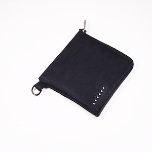 Cartera ultraligera 210D impermeable con media cremallera, cartera con cremallera, cartera para tarjetas, cartera delgada, portatarjetas, cartera mínima, cartera pequeña, monedero