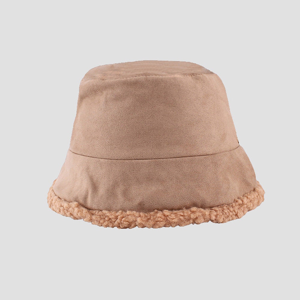 Reversible Double Sided Fluffy Bucket Hat Fall Winter Arequipa Fleece Bucket  Hat Two Color Hat Gift for Women khaki -  Canada