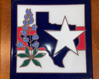 Handmade Ceramic Trivet - Texas