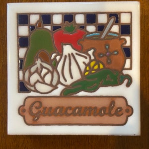 Handmade Ceramic Coaster - Guacamole