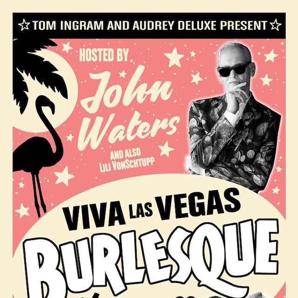 Viva Las Vegas 22 Burlesque Silk Screen Poster