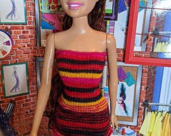 Cherry Darling It's So You  Knit Fitted Dress for 28" Fashion Models