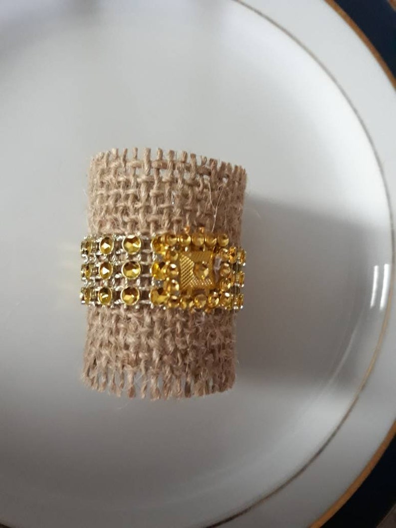 Rustic Burlap Napkin Rings Napkin Holder Rustic Wedding Napkin Etsy