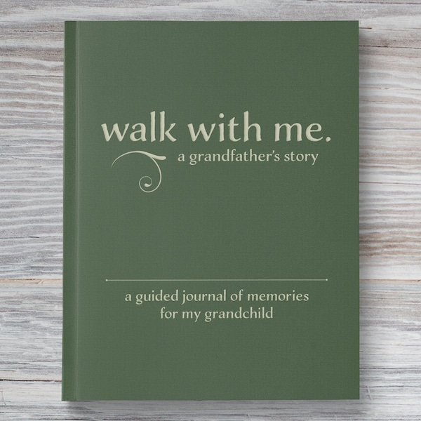 Grandpa Keepsake Journal | Memory Book for Grandfather | Large Print | Capture His Life Story | Grandpa Birthday Gift