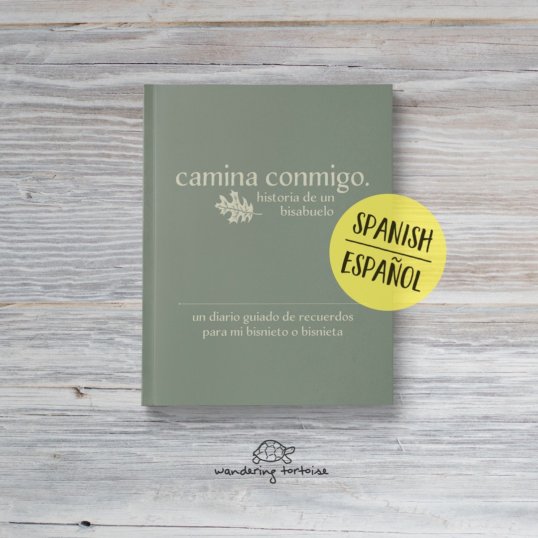 SPANISH VERSION Great-grandpa Keepsake Book to Record His Life Camina ...