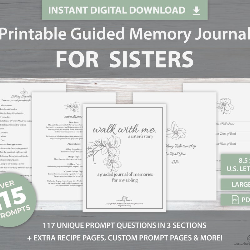 Sister Journal Prompts - Etsy