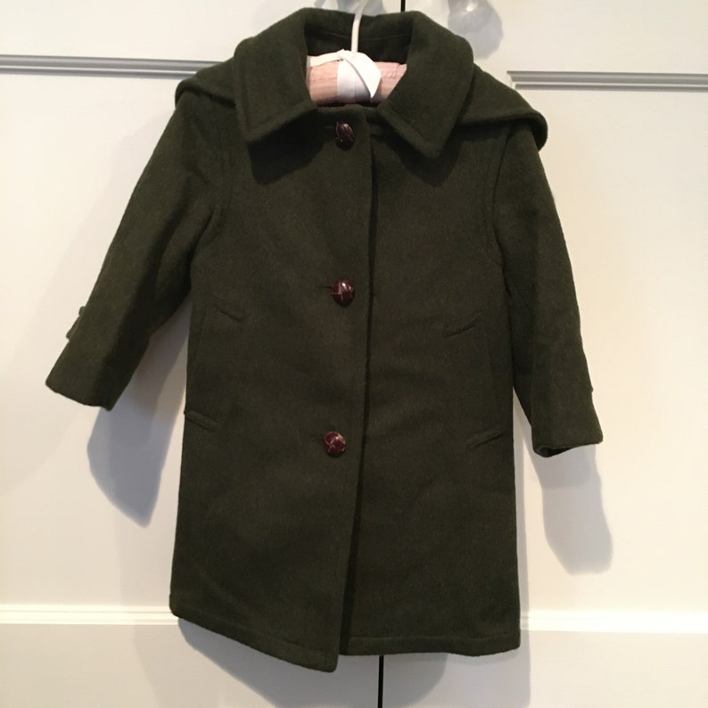 RARE Little Girls Austrian Loden Coat Size 4 98cm \u2022 MINT CONDITION \u2022