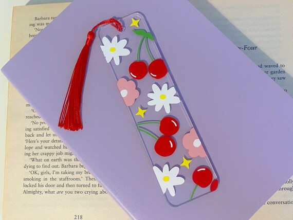 Cherries Acrylic Bookmark