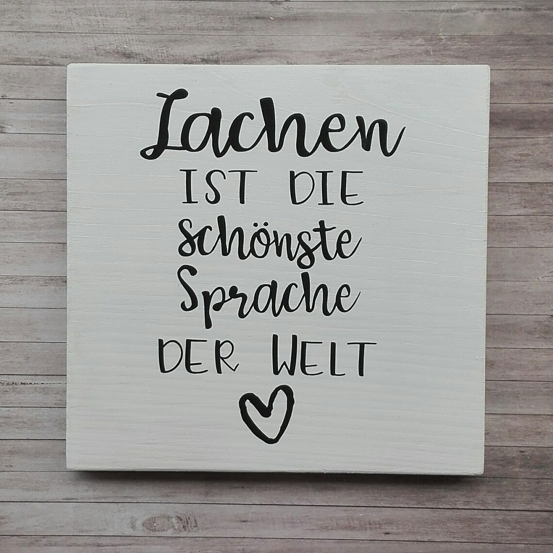 Lachen Ist Die Schönste Sprache Der Welt Lachen ist die schönste Sprache der Welt / Handgemachtes Deko - Etsy.de
