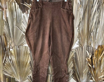 1930s Vintage Jodhpurs Brown Cotton size Small