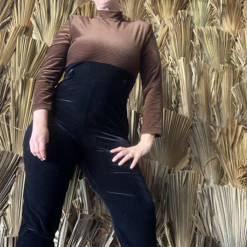 velour jumpsuit 90s