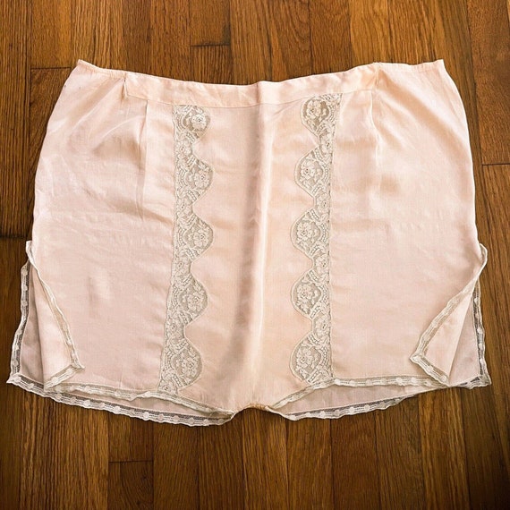 Antique Silk Tap Pants French Alencon Lace Silk Pa