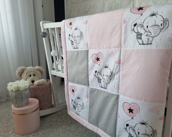 Set for children. A blanket with a pillow.