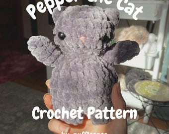 Patrón de crochet para el gato Pepper (patrón PDF)