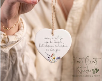 Stay strong ceramic ornament, Thinking of you gift, Sympathy gift, Gift for her