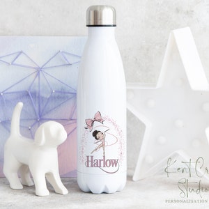 Personalised gymnastic bottle, Aluminium water bottle, 350ml 500ml