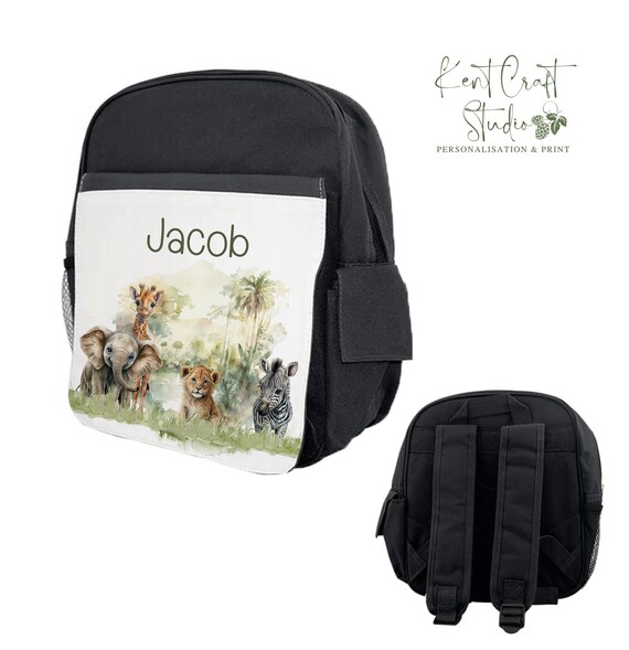 Personalised Safari Jungle Rucksack Bag Etsy