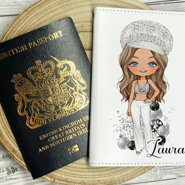 Personalised Bride Hen Do Passport Cover - Holiday Passport Holder