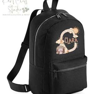 Personalised initial backpack, Kids school bag, Personalised rucksack, Pram bags - Back to school, Children&#39;s bags, Hedgehog bag
