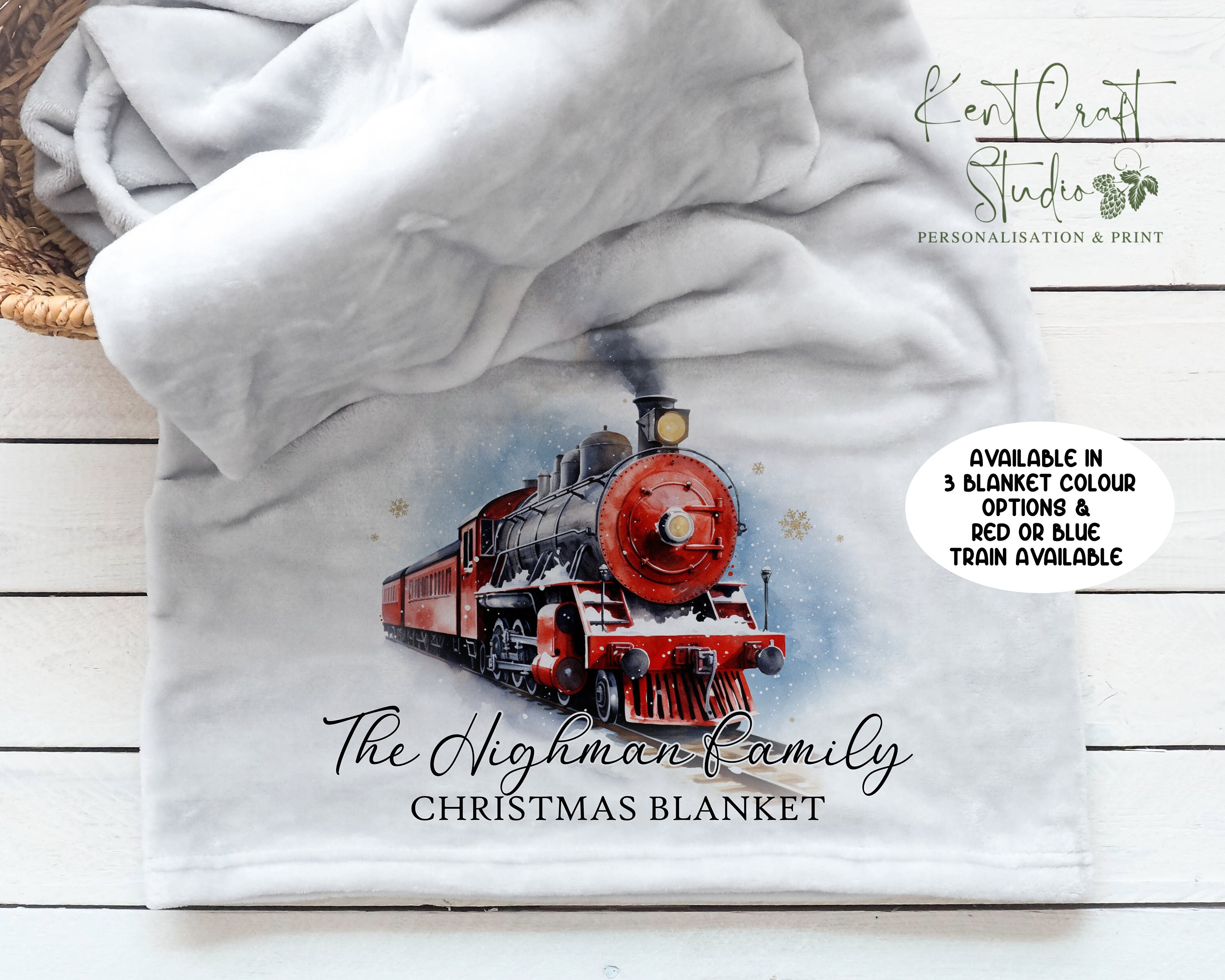Polar Express Weihnachtsdecke – Kuschelweicher Plüsch Mit Film-Motiv, 46 X 60 Cm