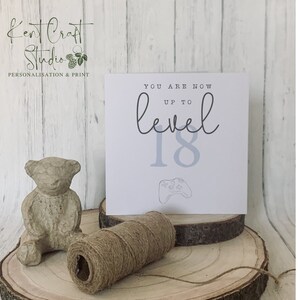 18th Birthday Card - Gaming - 21st - 30th - 40th - 50th - 60th