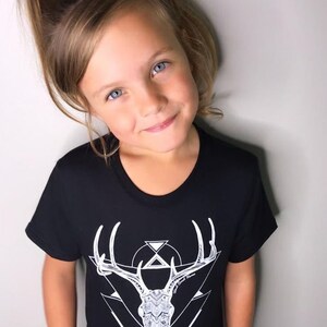 Deer Skull Kids/Youth Tee * 100% Made, Designed, and Printed in Canada