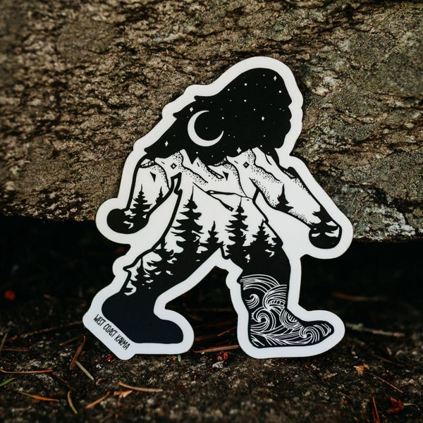 Nature Sasquatch Vinyl Sticker