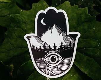 Nature Hamsa Sticker