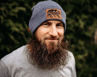 Nature Bear Toque in Slate Blue