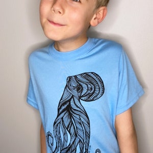 Octopus Kids/Youth Tee * 100% Made, designed and printed in Canada